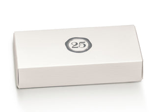 Scotton scatola rettangolare Bianca con divisori e stampa a caldo n25 12x5x3 cm  10pz