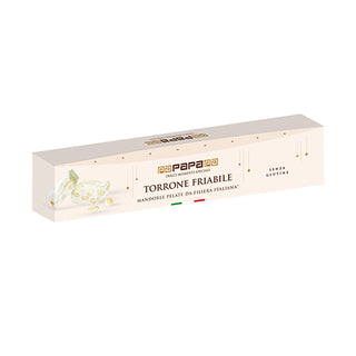 Papa Natale 2025 - Torrone friabile con mandorle pelate di filiera italiana Nutfruit - 150g