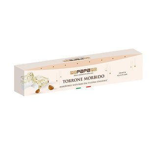 Papa Natale 2025 - Torrone morbido con mandorle naturali di filiera italiana Nutfruit - 150g