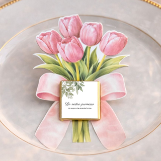 Segnaposti Tulipani Personalizzati per il tuo evento! 15x9 cm (MINIMO 20PZ)