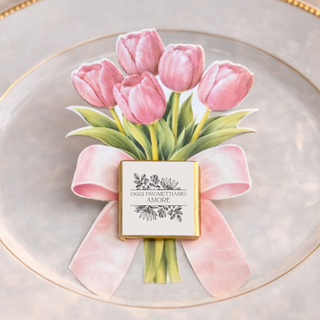 Segnaposti Tulipani Personalizzati per il tuo evento! 15x9 cm (MINIMO 20PZ)
