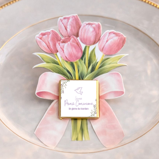 Segnaposti Tulipani Personalizzati per il tuo evento! 15x9 cm (MINIMO 20PZ)