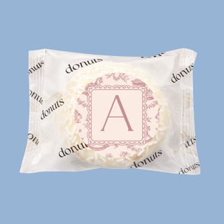 Donuts Incartate Personalizzati con iniziali (MINIMO 18PZ)