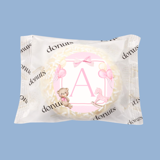 Donuts Incartate Personalizzati con iniziali (MINIMO 18PZ)