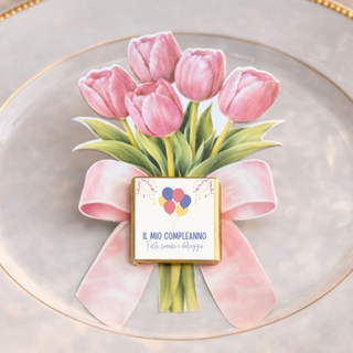 Segnaposti Tulipani Personalizzati per il tuo evento! 15x9 cm (MINIMO 20PZ)