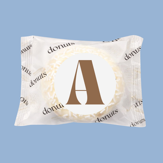 Donuts Incartate Personalizzati con iniziali (MINIMO 18PZ)