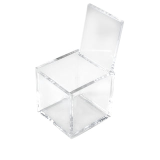 Plexiglass plastic favor box 5x5x5
