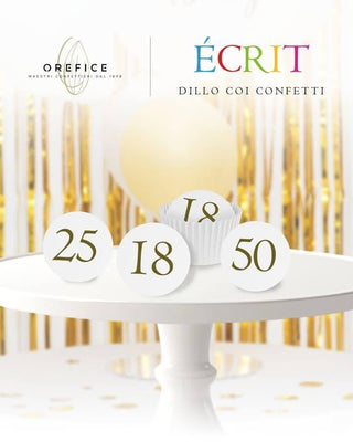 Orefice - Confetti Numeri Oro ai Cereali Pirottini Inclusi - 200g  NOVITA'!!!