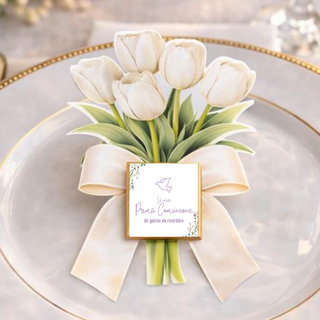 Segnaposti Tulipani Personalizzati per il tuo evento! 15x9 cm (MINIMO 20PZ)