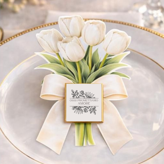 Segnaposti Tulipani Personalizzati per il tuo evento! 15x9 cm (MINIMO 20PZ)