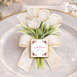 Segnaposti Tulipani Personalizzati per il tuo evento! 15x9 cm (MINIMO 20PZ)