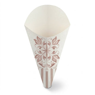 Scatole Scotton - Cono Aperto Portaconfetti Dolce Vita Cipria 10pz - 19cm