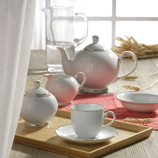 Weissestal Milano - Zuccheriera in Porcellana con Filo Oro Firmato Salvatore Izzo