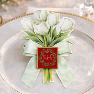 Segnaposti Tulipani Personalizzati per il tuo evento! 15x9 cm (MINIMO 20PZ)