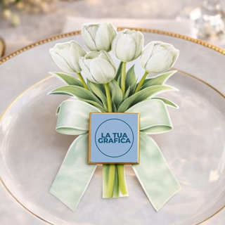 Tulipani Personalizzati 15x9 cm (MINIMO 20PZ)