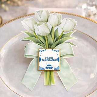 Segnaposti Tulipani Personalizzati per il tuo evento! 15x9 cm (MINIMO 20PZ)