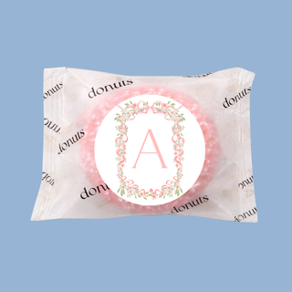 Donuts Incartate Personalizzati con iniziali (MINIMO 18PZ)