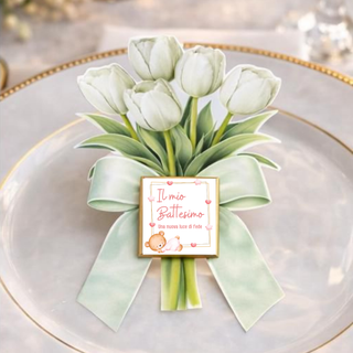 Segnaposti Tulipani Personalizzati per il tuo evento! 15x9 cm (MINIMO 20PZ)