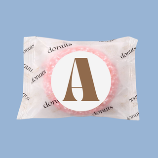 Donuts Incartate Personalizzati con iniziali (MINIMO 18PZ)