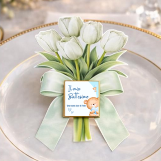 Segnaposti Tulipani Personalizzati per il tuo evento! 15x9 cm (MINIMO 20PZ)