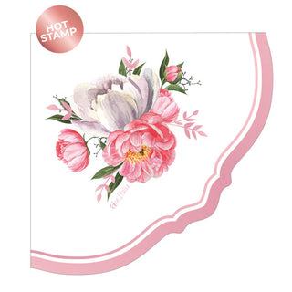 Peony Shaped Napkins 16pcs