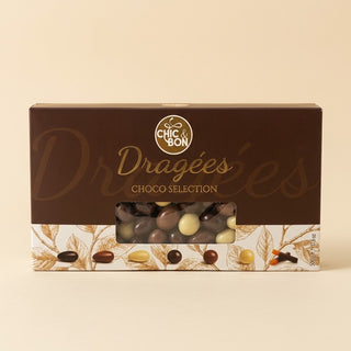 Cioccolato Buratti - Dragées Choco Selection con Mandorla, Nocciola e Scorza D'Arancio Ricoperte di Cioccolato Senza Glutine - 500g