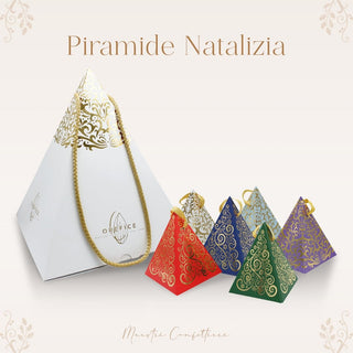 Orefice Mega Piramide Natalizia 200gr contenente 6 piramidi piccole