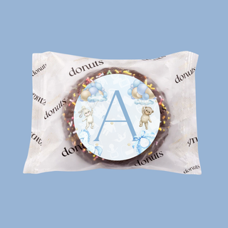 Donuts Incartate Personalizzati con iniziali (MINIMO 18PZ)