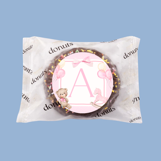Donuts Incartate Personalizzati con iniziali (MINIMO 18PZ)