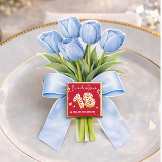Segnaposti Tulipani Personalizzati per il tuo evento! 15x9 cm (MINIMO 20PZ)