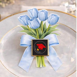 Segnaposti Tulipani Personalizzati per il tuo evento! 15x9 cm (MINIMO 20PZ)