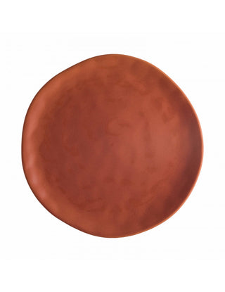 BRANDANI - Set da 6 Sinfonia Piatto Piano - 26cm - Arancione Gres Porcellanato