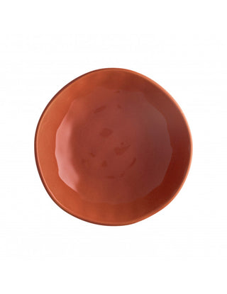 BRANDANI - Set da 6 Sinfonia Piatto Fondo - 20,5cm - Arancione Gres Porcellanato