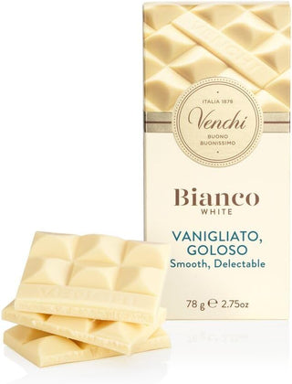 Venchi Tavoletta Cioccolato Bianco Vanigliato, Goloso 70 g