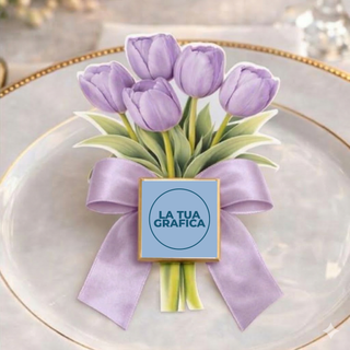 Tulipani Personalizzati 15x9 cm (MINIMO 20PZ)