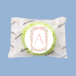 Donuts Incartate Personalizzati con iniziali (MINIMO 18PZ)