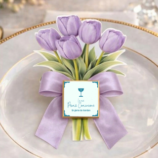 Segnaposti Tulipani Personalizzati per il tuo evento! 15x9 cm (MINIMO 20PZ)
