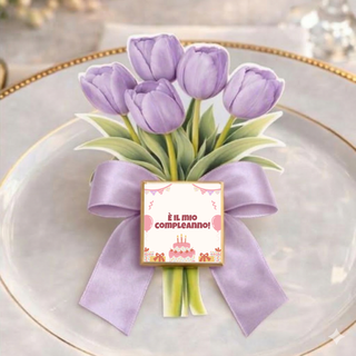 Segnaposti Tulipani Personalizzati per il tuo evento! 15x9 cm (MINIMO 20PZ)