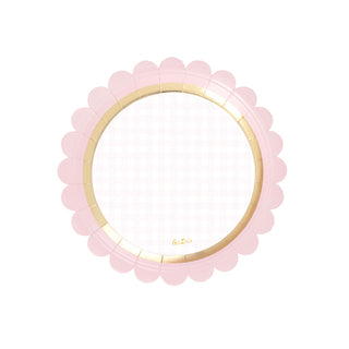 Baby Chic Pink Plates - 8 pieces