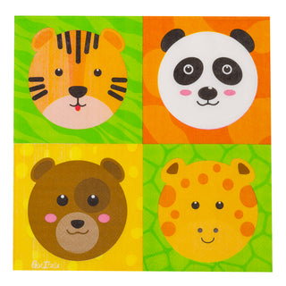 Zoo Party napkins - 16 pieces