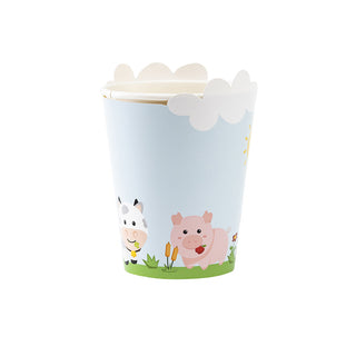 Happy Farm glasses - 8 pieces