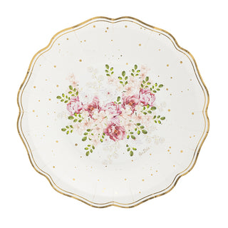 New Liberty Queen Rose Grande Plates - 8 pieces