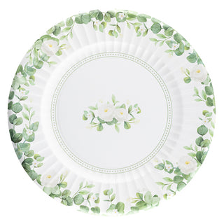 Romantic Green Maxi plates - 6 pieces