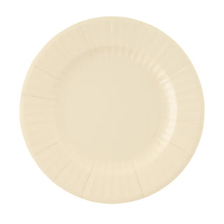 Large Sand Round Plates - 8 pieces