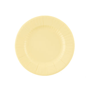 Medium Vanilla Round Plates - 8 pieces