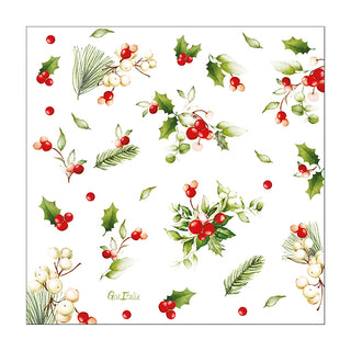 Givi Italia 16 Tovaglioli Christmas Greetings 33X33CM