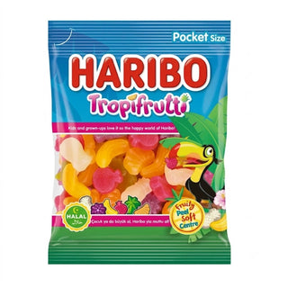 Caramelle Haribo - Tropifrutti ai colori e gusti assortiti HALAL - 100g