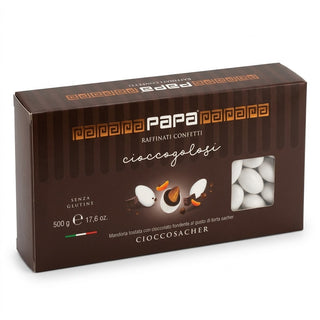 Confetti Papa - Ciocomandorla Ciocco Sacher Bianco, Senza Glutine - 500g