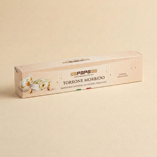Cioccolato Papa - Torrone Morbido con Mandorle Intere Tostate di Filiera Italiana Senza Glutine - 150g