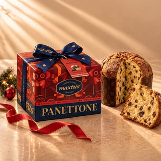 Pasticceria Maxtris - Panettone ai Tre Cioccolati Senza Uvetta e Scorze di Agrumi - 1kg